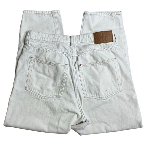 & Denim Loose Mom Jean Cream Size 10 - Picture 3 of 6